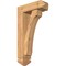 Ekena Millwork Legacy Arts and Crafts Smooth Bracket w/ Offset Brace, Western Red Cedar, 5 1/2"W x 16"D x 28"H BKT0604X16X28LEC03SWR - alternate 1